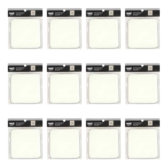 12 Packs: 4 ct. (48 total) 4" x 4" Sublimation Coasters by Make Market®